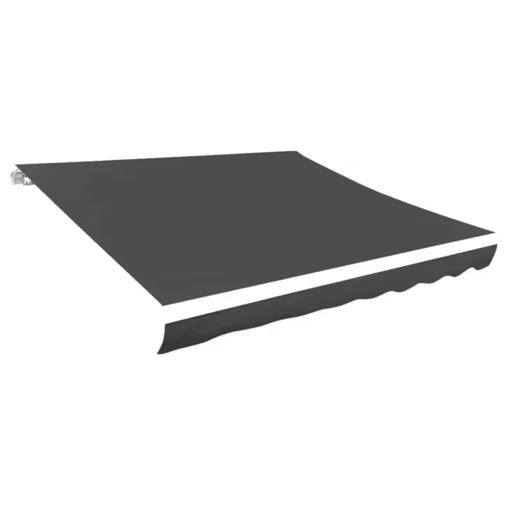 vidaXL Tela de repuesto para toldo 3x2,5 m Color Antracita, Azul y blanco, Crema Protección Rayos UV para Terraza Patio Exterior Jardín - 1