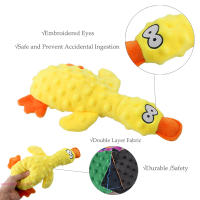 Juguetes De Peluche Divertidos Para Perros Pequeños Y Grandes En Forma De Pato Sonidos Squeaky Juguetes Masticables Interactivos Para Perros - details 1