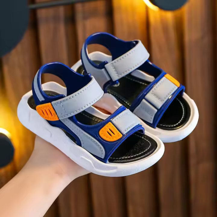 Zapatillas De Verano Para Bebé En Color Sólido Niño Y Niña Suela Suave Antideslizante Zapatos Para Niños Y Niñas Playa - 1