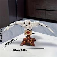 Bloques De Construcción De Búho Hedwig Del Mundo Mágico Disney MINISO Modelo De Animal Para Niños Y Adultos Regalo De Cumpleaños - details 1