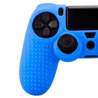 Ociodual Funda de Silicona Compatible Con Mando PS4/Slim/PRO Azul Carcasa Cubierta Anti Caídas Golpes Goma Flexible Suave - details 5