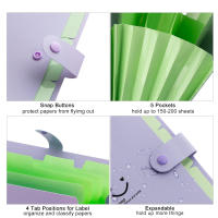 Carpeta De Archivo A4 Multicapa En Colores Azúcar Organizador Grande De Capacidad Estilo Coreano Sencillo Para Oficina Y Material PP - details 13