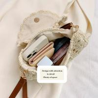 Bolso bandolera de Algodón para Playa, Bolso de mano de paja de Verano, Bolso Hobo Pequeño para Mujer - details 1