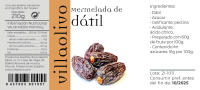Villaolivo - Pack 3 unidades Mermelada de Dátiles 210g  Mermelada Gourmet  100% Natural - details 2