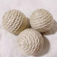 Juguete Para Gatos 10pcs Bola De Sisal Colorido Duradero Muela La Boca De La Bola Con Campana Estimula Los Dientes Y El Juguetumiento - details 3