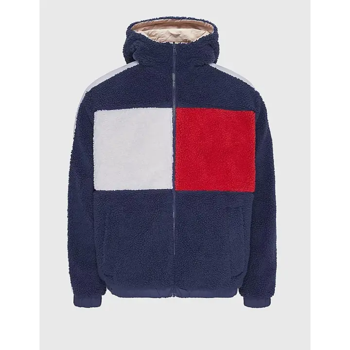 Chaqueta Sherpa Tommy Jeans Reversible Multicolor Hombre - 1