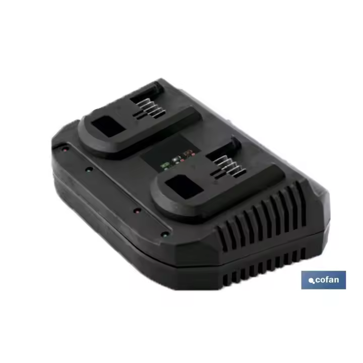 Cargador baterias doble carga rapida 2x3,5a - 18v - 1