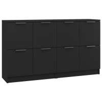 vidaXL Aparadores 2 uds madera contrachapada 60x30x70 cm Mueble de Almacenaje de Salón, Buffet para salón, Armario Auxiliar, Armario de Almacenamiento - details 7