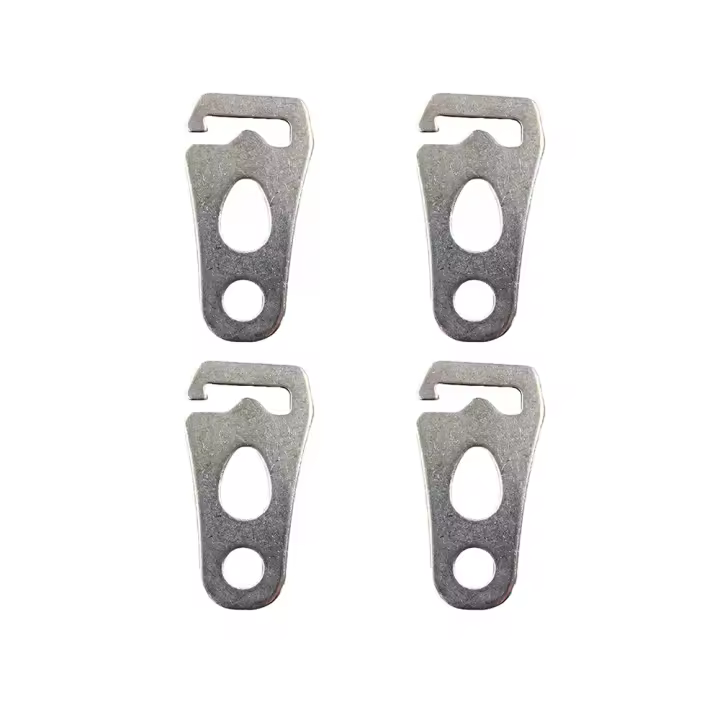 2/4Pcs Ajustador De Tienda De Campaña Con Correa De Viento Hebilla De Acero Inoxidable Para Sujeción De Toldo Y Poles De Toldo Accesorio De Tienda De Camping - 1