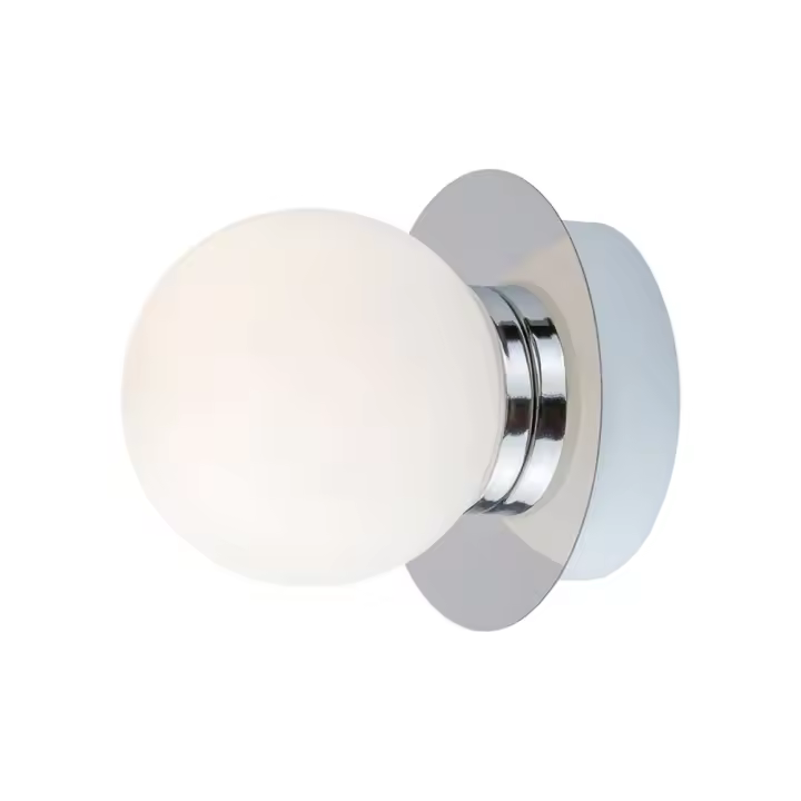 Aplique Pared/Techo G9 Cristal Cromado Metal IP44 BECCA  RABALUX - 1
