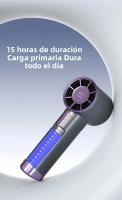 Abanico Portátil Mini De Alta Velocidad Recargable Silencioso Con Pantalla De Energía Display Fan De Aire Personal - details 8