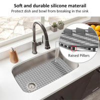 Alfombrilla De Drenaje De Silicona Protector De Fregadero Resistente Al Calor Tapete De Cocina Recortable Antideslizante Para DIY - details 5