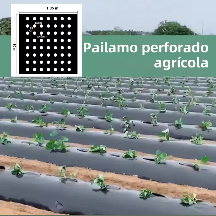 Película De Plástico Para Jardín Control De Malas Hierbas Barriera De Mulching Transpirable Para Jardinado Agricultura Paisajismo - 1