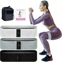 Banda De Resistencia Para Ejercicios De Glúteos Y Caderas Para Mujer Anti Deslizamiento Fabricada En Poliéster Uso Doméstico Y Fitness - details 2
