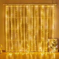 Luz De Techo LED USB Para Dormitorio Decoración De Navidad Guirnalda De Luz Faeira Para Bodas Y Hogar Tamaño 3x3/3*2/3*1 - details 6