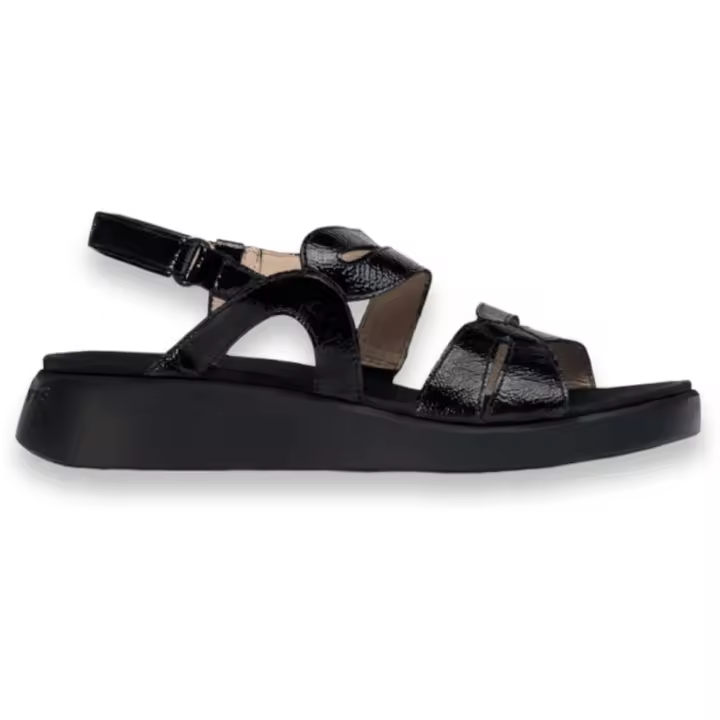 Sandalias Wonders C-6534 para mujer en color negro - 1