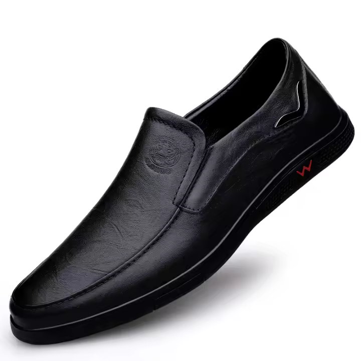 Zapatos De Cuero Genuino Para Hombre CLOHOO Edición Especial Doble Capa Suela De Goma Hechos a Mano Estilo Casual Negocios - 1