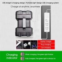 Linterna De Buzón Doble Cabeza LED Recargable USB 10000mAh Alta Potencia Para Pesca Camping Patrol Emergencia Trabajo - details 8