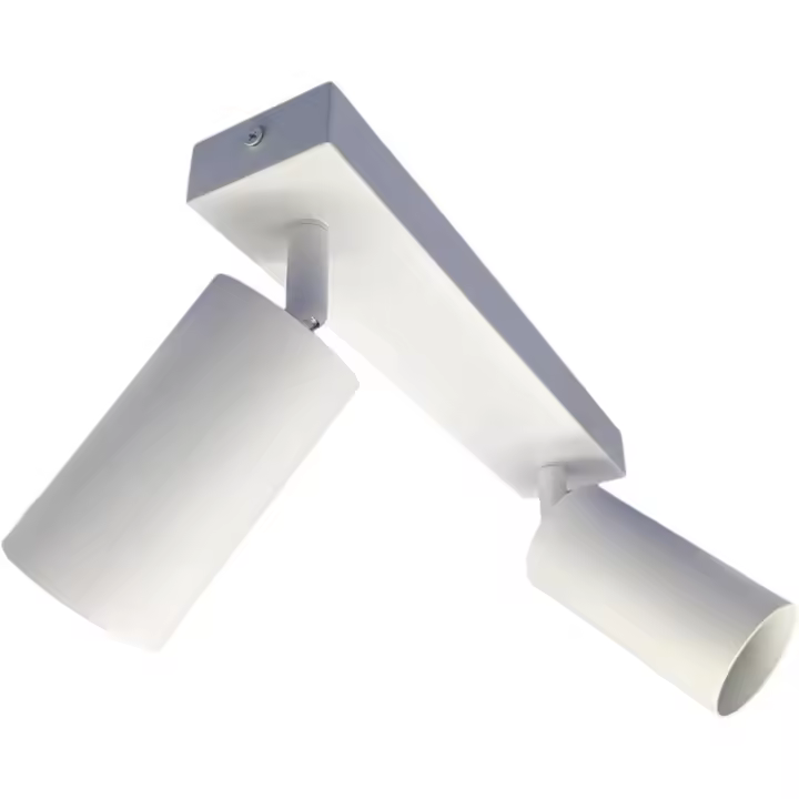 Jandei - Lámpara Aplique Foco Giratorio y Ajustable para Techo o Pared. Orientable Perfecto para Hogar y Negocio. Bombilla GU10 No Incluida (Colores Blanco o Negro) - 1