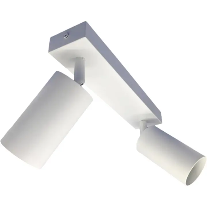 Jandei - Lámpara Aplique Foco Giratorio y Ajustable para Techo o Pared. Orientable Perfecto para Hogar y Negocio. Bombilla GU10 No Incluida (Colores Blanco o Negro) - 1