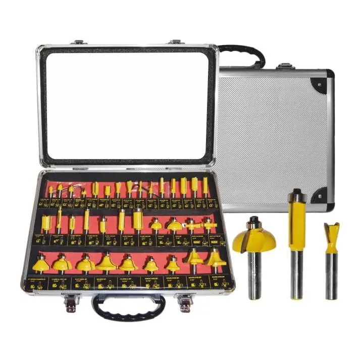 Awtools frezy do drewna, komplet 35 elem. trzpień 8mm - 1