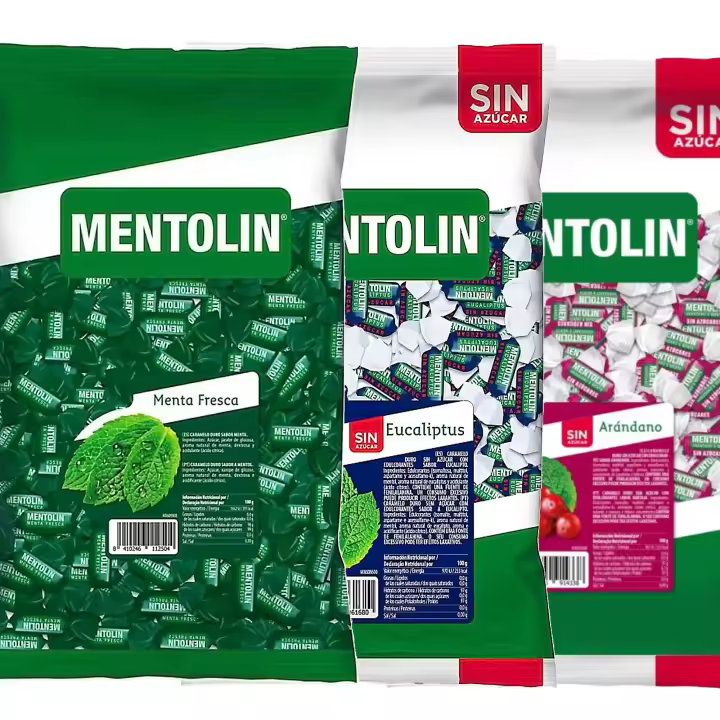 MENTOLIN PACK  3 Kg caramelos duros Menta Fresca & Eucaliptus & Arandano - 1