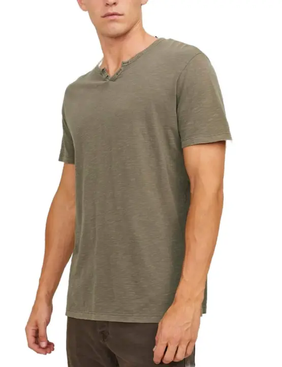 Jack & Jones Camiseta Jack&Jones Esplit Verde de Manga Corta para Hombre - 1