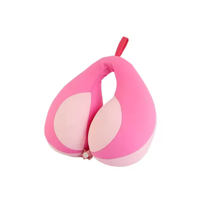 Almohada De Seguridad Para Niños En Coche U-Cuadrada De Peluche Soporte De Cabeza Para Viajes Almohada De Descanso Del Cuello Con Massaje Colorido - 1