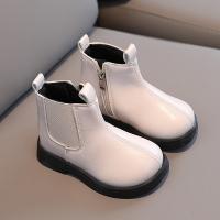 Botas De Moda Para Niños 2023 Otoño Invierno Calientes Zapatos De Nieve Infantiles Niñas Niños Casual De Cuero Retro De Alta Calidad Antideslizantes Talla True Fit - details 0