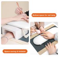 Almohada De Uñas H6 Para Arte De Uñas Portátil Plegable Fácil De Limpiar No Eslipiente Y Cómodo Material PU - details 3