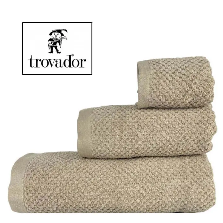 TROVADOR Juego Toalla 3 Piezas Onyx Ref.604 de 100% Algodón de 560 gr. - 1