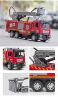 Camión Escala 1/32 Con Luz Y Música Juguete De Rescate De Bomberos Con Rojellera Regalo Para Niños Simulación De Metal Para Jóvenes Y Adultos - details 2