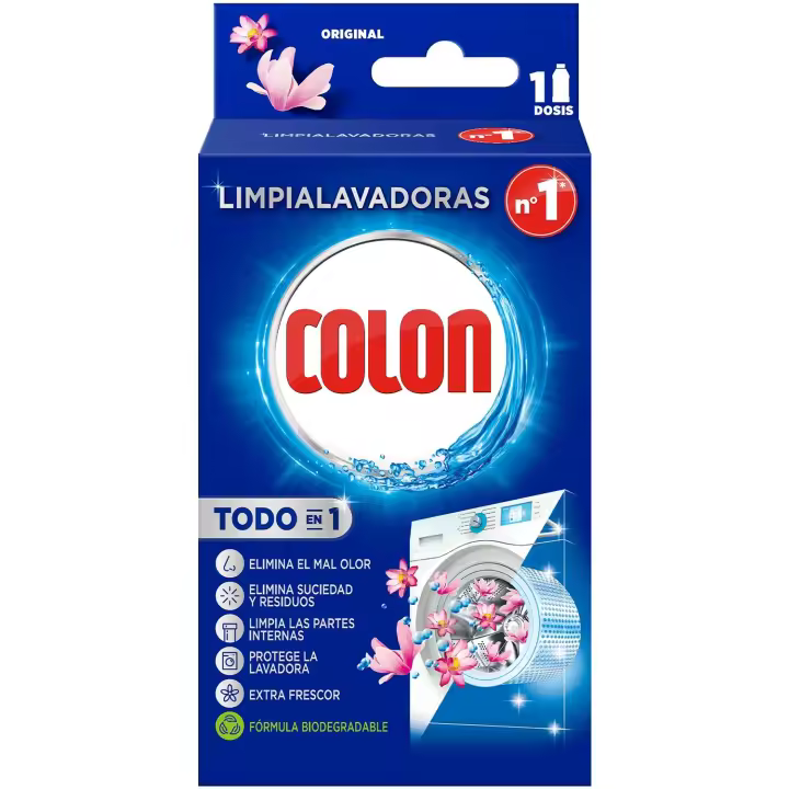Colon Limpialavadoras Original 250ml, Elimina Restos Suciedad y Mal Olor - 1