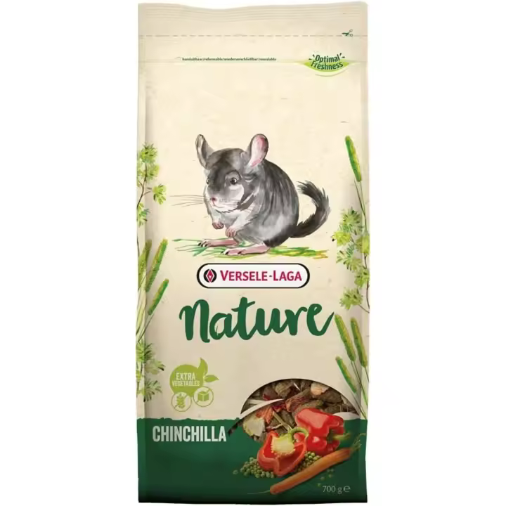 Versele-Laga Chinchilla Nature 700Gr. con vitaminas, minerales y aminoácidos - 1