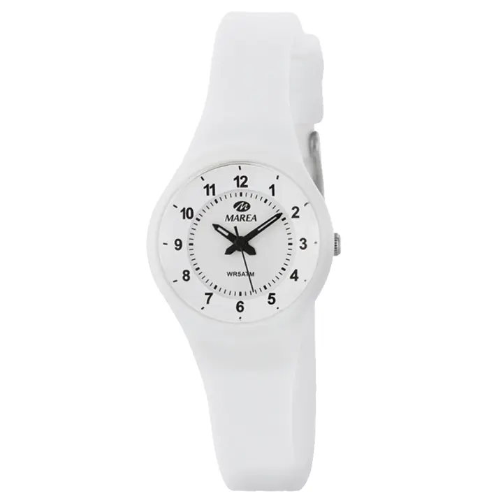 Reloj Marea B35327/2 con Numeros y Correa Silicona  Blanco - Niña - 1