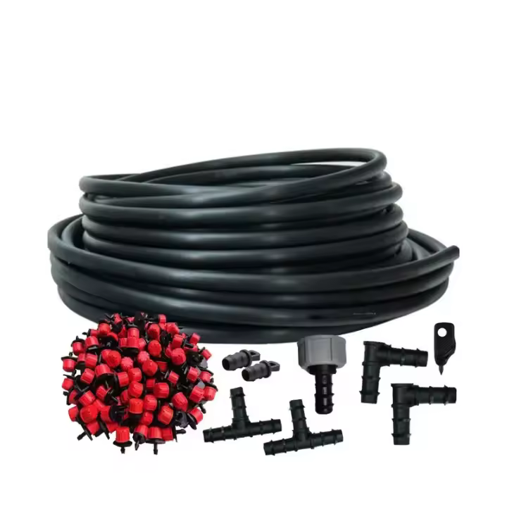 SUINGA Sistema Riego por goteo jardin 25 metros. Incluye tubo 16mm + 25 goteros + accesorios de instalación - 1