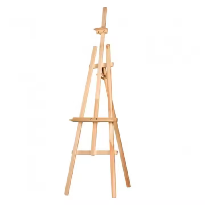 Caballete de Madera 145 cm  para Pintar de Pino Natural Decoración Bodas, Comuniones ,Funerales. - 1