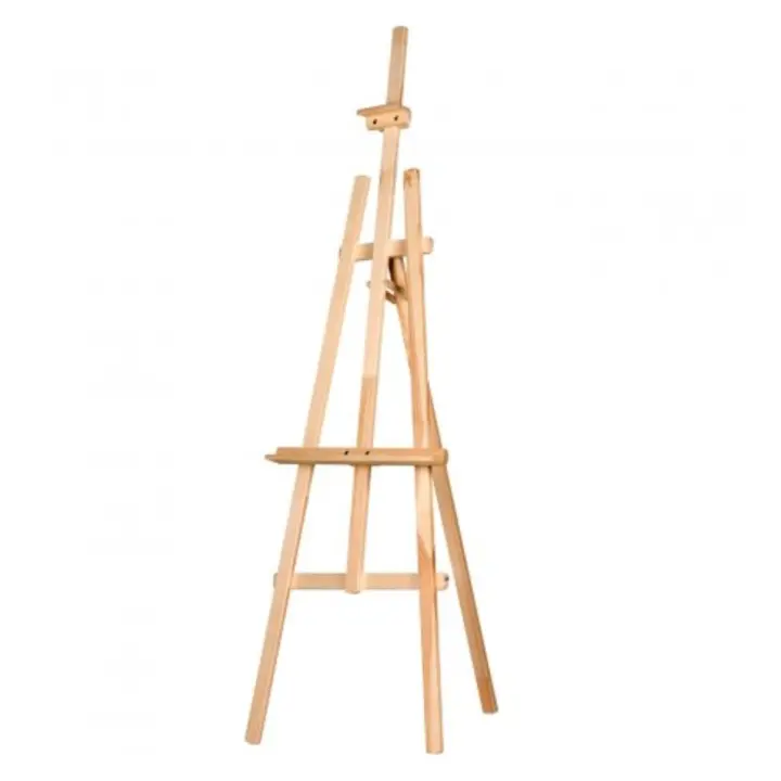Caballete de Madera 145 cm  para Pintar de Pino Natural Decoración Bodas, Comuniones ,Funerales. - 1