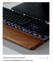 Almohadilla De Muñeca Para Teclado Mecánico De Madera Sólida Adecuada Para Tamaños 87/98/104/108 Personalizables WEIKAV - details 15