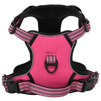 vidaXL Arnés para perros con bandas reflectantes ajustables M Color Azul,  Marrón,  camouflage brown y mas - details 4