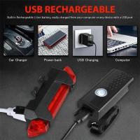 Luz De Bicicleta Recargable USB Conjunto De Farol Y Reflejante Para Ciclismo Seguro Nocturno Adecuado Para MTB Y Bicis De Carretera - details 4
