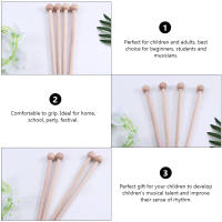 12 Pcs Palos De Batería De Madera Para Niños Cabeza Redonda Xylofón Mallets De Percusión Herramientas Musicales - details 7
