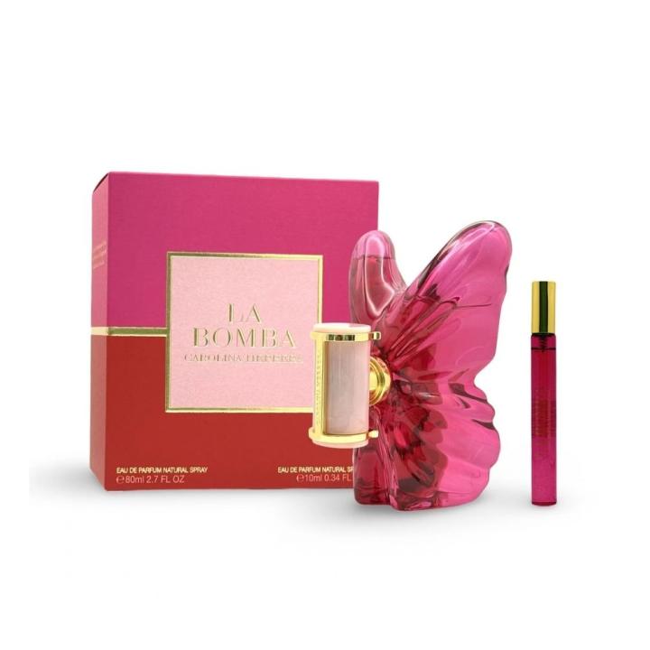 Carolina Herrera - La Bomba Set Regalo para mujer Eau de Parfum 80 Ml. + Mini Spray de Viaje 10 Ml. | Perfume para… — oferta en Miravia