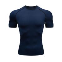 Camiseta De Compresión Para Hombre Verano Deporte Fitness Gimnasio Secado Rápido Running Tops De Entrenamiento Cuello Redondo T-Shirt Deporte Corporal - details 3