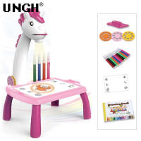 Mesa De Dibujo Con Proyector LED Para Niños Set De Pintura Juguete Educativo Herramientas De Aprendizaje Para Niños Tablero De Dibujo Con Luz - details 3
