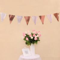 Bandera Dorada Y Plateada De Papel Para Decoración De Fiestas Y Bodas DIY Glitter Bunting Banner Para Eventos En Casa - details 4