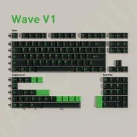 Aifei Keycaps Set Grande Doble Shot Perfil Cherry ABS Para Teclado Wooting GMK Hi75 Switches Layout ANSI Split Purple Green - details 23