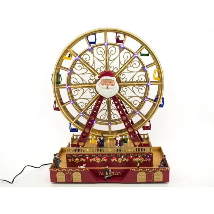 Gerimport Noria Navidad Papá Noel Luces y Sonido 38 X 17 X 48,5 Cm - 1