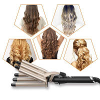 Rizador De Pelo Ondulado En Cinco Tubos Con Control De Temperatura Inteligente Cepillo De Pelo Cerámico Para Salon Y Uso Doméstico Calentamiento Rápido - details 2