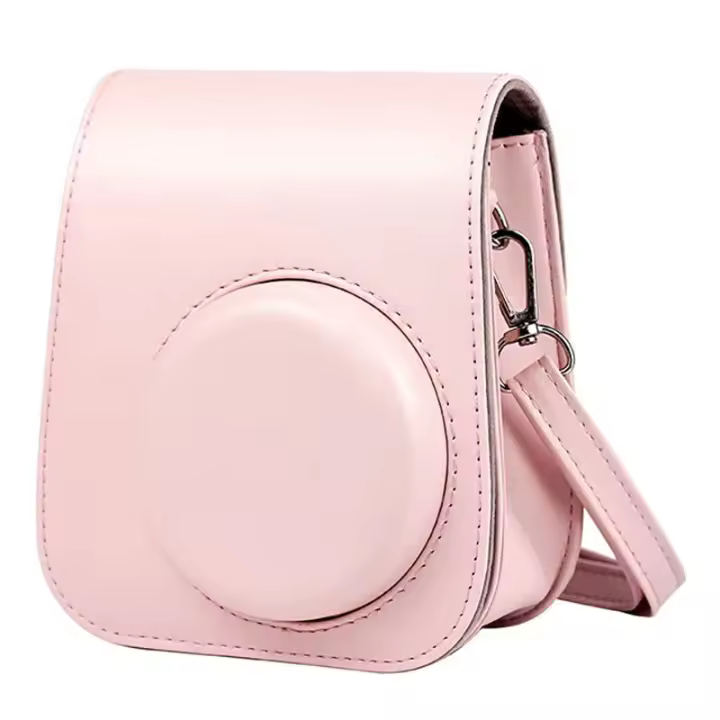 Bolsa De Hombro Para Cámara Fujifilm Instax Mini 11 9 8 Cubierta De Cuero PU Suave Con Correa Ajustable Resistente Al Agua Y Arrugas - 1